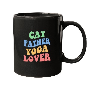 Discover Cat Father Yoga Lover Mugs