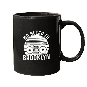 Discover Cool Retro No Sleep Til Brooklyn, Old School Porta Mugs