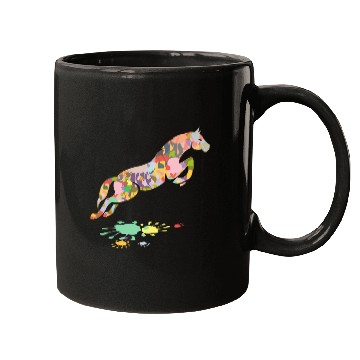 Discover Colorful Horse Jumping Horse Mugs