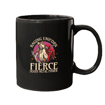 Discover Goth Rock Satan Unicorn Festivals Death Metal Mugs