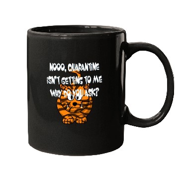 Discover Crazy Cat Social Distancing Face Mask Funny Mugs