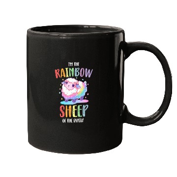 Discover Rainbow Sheep LGBTQ Transgender Pride Community Mugs