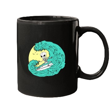 Discover Skeleton surfing on Wave Mugs