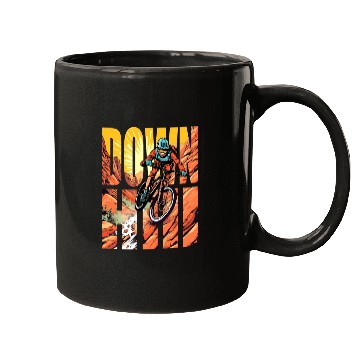 Discover Downhill - Mountain Bike Design Mugs