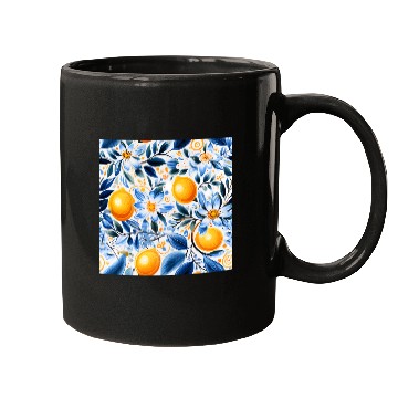 Discover Yellow Lemon Floral Detailed Summer Collection 01 Mugs