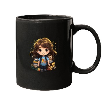 Discover Back to School Pre-K Kindergarten Student Chibi Mugs