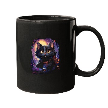 Discover Back to School Funny Cat Kitten Wearing School Mugs
