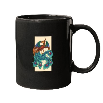 Discover Design vector Illustration of Phoenix Mugs