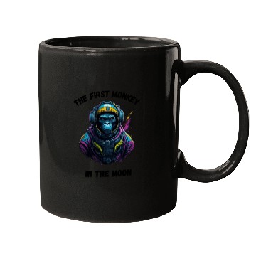 Discover the first monkey in the moon Mugs