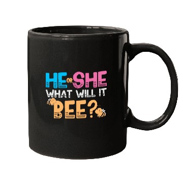 Discover Gender Reveal Bee green Mugs