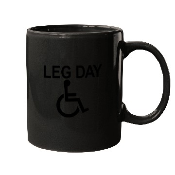 Discover Handicapped Leg Day Handicapped Disabled Handicap Mugs