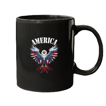 Discover America Eagle Mugs