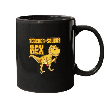 Discover Teachersaurus Rex Dinosaur Lover Mugs
