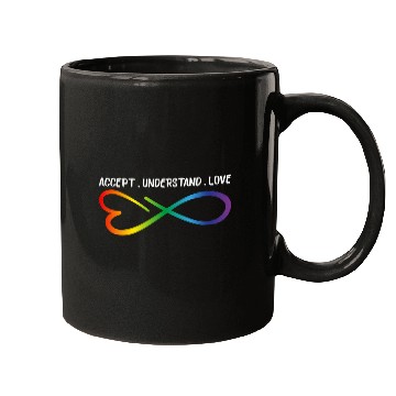 Discover Accept Understand Love Neurodiversity Infinity Aut Mugs