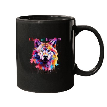 Discover Lone Wolf in Multicolor Mugs
