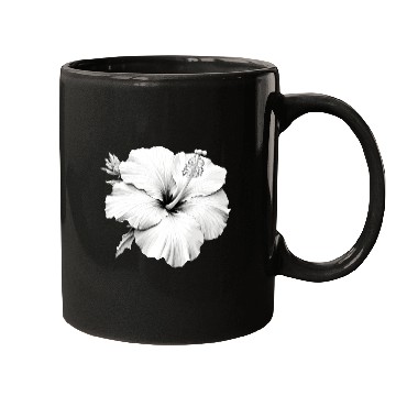 Discover Hibiscus Flower Sketch Mugs