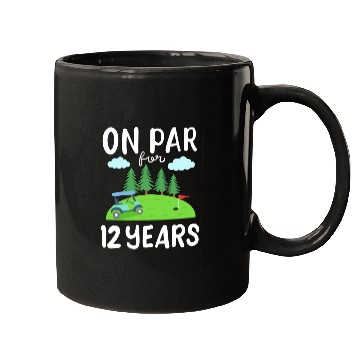 Discover Golf Course 12th Birthday Golfcar 80s Mugs
