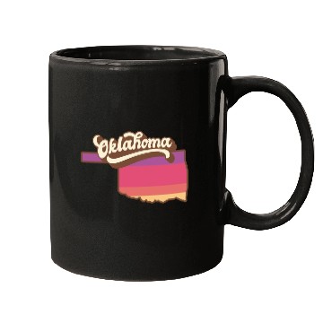 Discover Oklahoma Retro USA Mugs