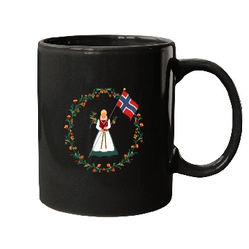 Discover Norway Pride Norwegian Bunad Flag Pride Mugs