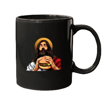Discover Cheeseburger with Jesus Mugs