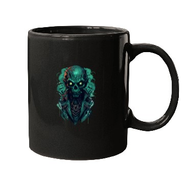 Discover Green Toxic Zombie RPG Game Style Mugs