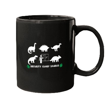 Discover Security Guard Saurus Dinosaurs Mugs