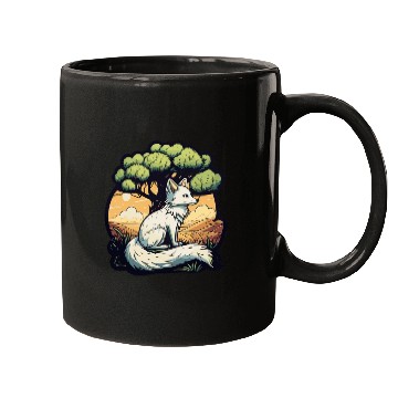 Discover Majestic Serenity: Fox Under the Tree Mugs