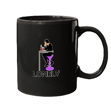 Discover LONELY GIRL ALONE Mugs