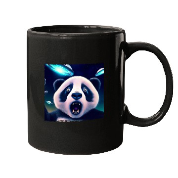 Discover Panda selfie with UFO surprise Mugs