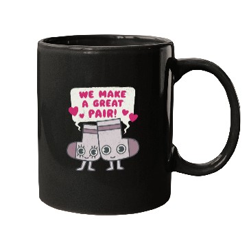 Discover We Make A Great Pair Socks Lovers Valentines Mugs