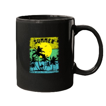 Discover Say Yes To Summer Beach Sun Sea Mugs