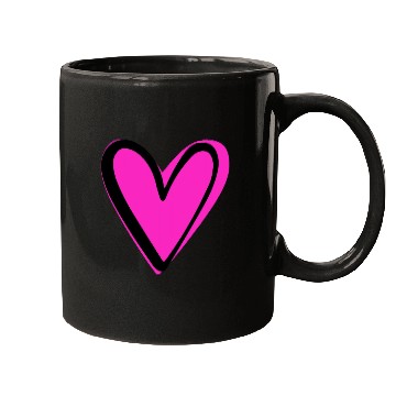 Discover Pink Heart nature Mugs