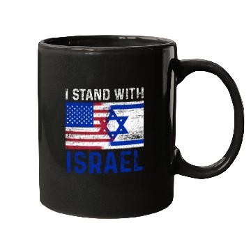 Discover Us Flag I Stand With Israel Mugs