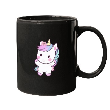 Discover Cute Dancing Unicorn, Joyful Fantasy Design Mugs
