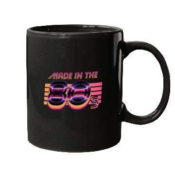 Discover Retrowave Made In The 80s Mugs