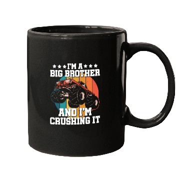 Discover I'm a Big Brother and I'm Crushing It Racer Mugs