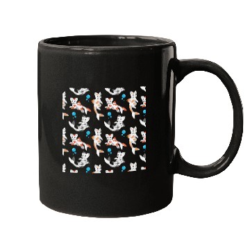 Discover Catfish Pattern gift Mugs