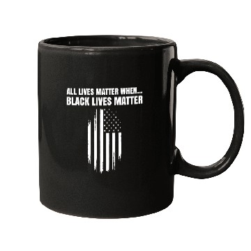 Discover Black Lives Matter When PRotest March US Flag Mugs