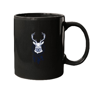 Discover deer and dream catcher Mugs