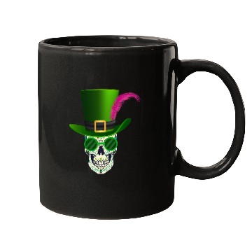 Discover Sugar Skull Saint Patricks Day Of Dead Mugs