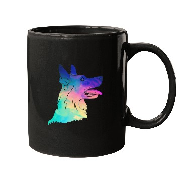 Discover Psychedelic German Shepherd Mugs