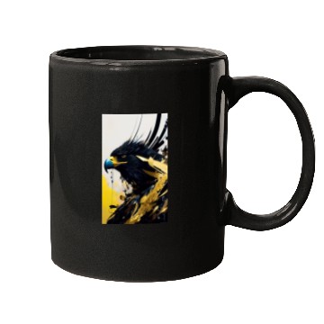 Discover Golden black eagle Mugs