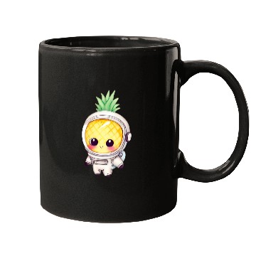 Discover Kawaii astronauts pineapple Mugs