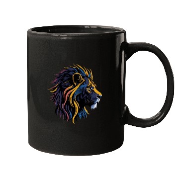 Discover Lion Head, colorful Lion Mugs
