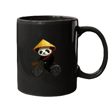 Discover Panda Biking Mugs