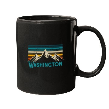 Discover Washington Mountains Nature Hiking Mugs