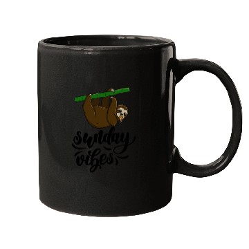 Discover Sunday Vibes Sloth Mugs
