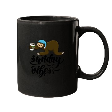 Discover Sunday Vibes Sloth Mugs