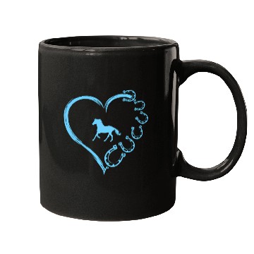 Discover Horseshoe Heart Horse Mom Horseback Riding Mugs