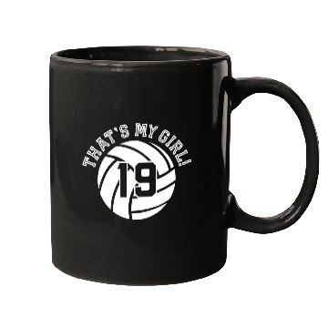 Discover 19 Volleyball Player That'S My Cheer Mom Dad Team Mugs